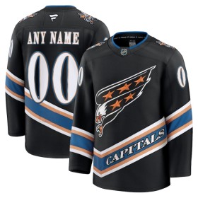Maillot de Hockey Washington Capitals Personnaliser Fanatics Premium 2024-25 Noir Troisième - Homme